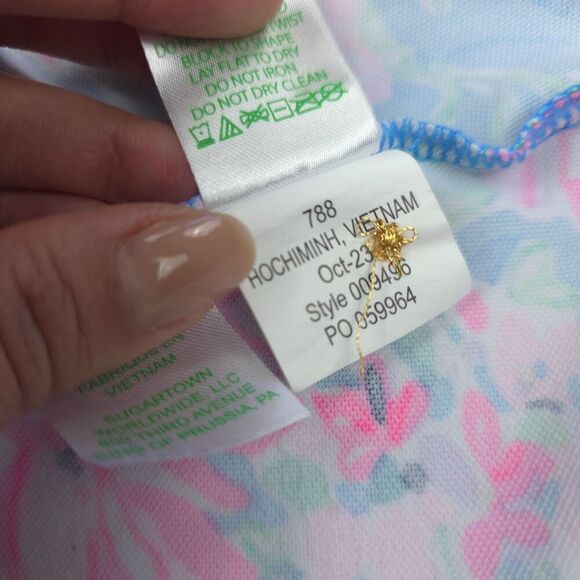 LILLY PULITZER Solia ChillyLilly Mini Dress Spring In Your Step 70s Beachy Boho - Picture 11 of 12